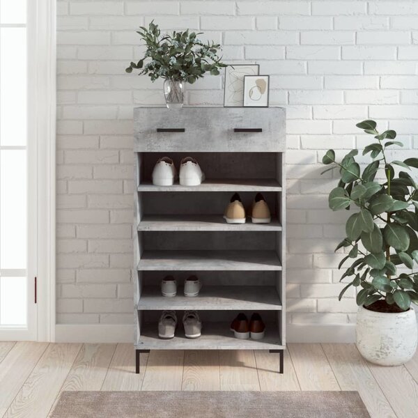 VidaXL Botník 60 x 35 x 105 cm kompozitní dřevo [829614] Barva: Betonová šedá
