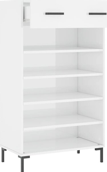 VidaXL Botník 60 x 35 x 105 cm kompozitní dřevo [829614] Barva: Betonová šedá