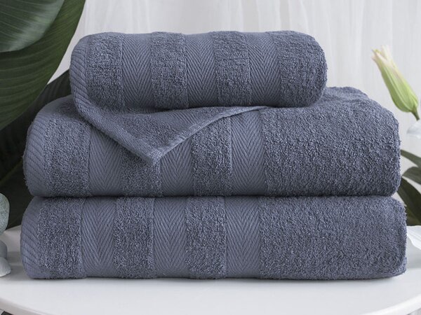 XPOSE® Froté ručník DEVON - šedomodrý 50x90 cm