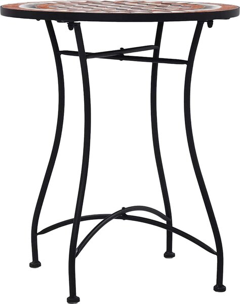 VidaXL Mozaikový bistro stolek 60 cm keramika [46713] Barva: Oranžovo-šedá