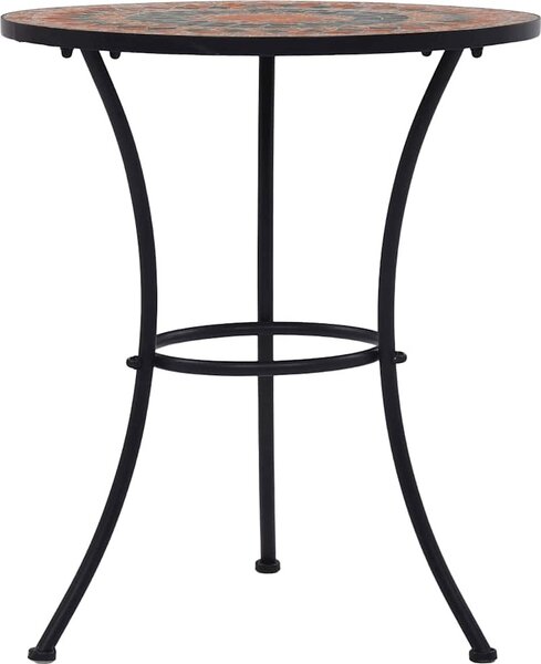 VidaXL Mozaikový bistro stolek 60 cm keramika [46713] Barva: Oranžovo-šedá
