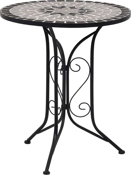 VidaXL Mozaikový bistro stolek 60 cm keramika [46713] Barva: Oranžovo-šedá