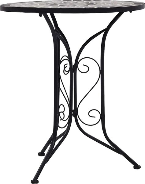 VidaXL Mozaikový bistro stolek 60 cm keramika [46713] Barva: Oranžovo-šedá