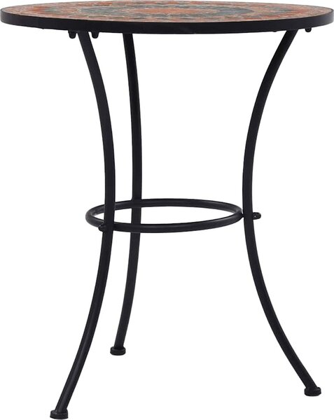 VidaXL Mozaikový bistro stolek 60 cm keramika [46713] Barva: Oranžovo-šedá