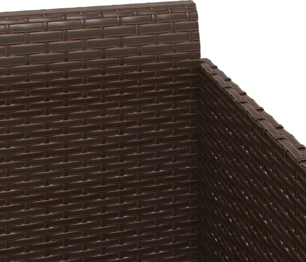 VidaXL Lehátko s poduškami 182 x 118 x 63 cm polyratan [362267] Barva: Černá