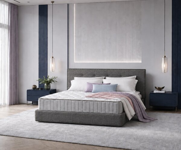 Ortopedická pěnová matrace 90x200 SAPHIRE | Středně Tvrdá | Výška 29 cm | Premium Lux |