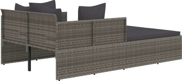 VidaXL Lehátko s poduškami 182 x 118 x 63 cm polyratan [362267] Barva: Černá