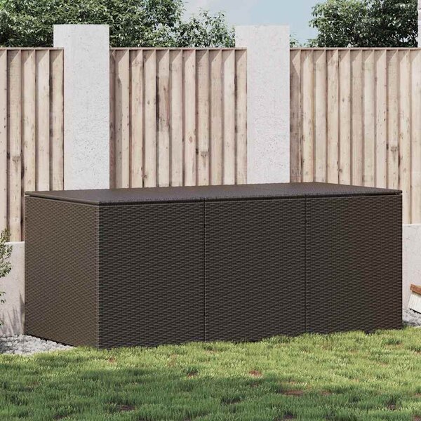VidaXL Zahradní úložný box polyratan 180 x 90 x 70 cm [46478] Barva: Hnědá