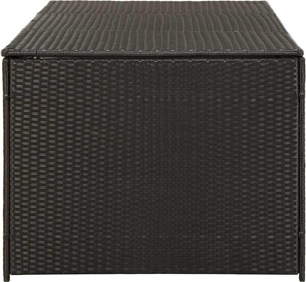 VidaXL Zahradní úložný box polyratan 180 x 90 x 70 cm [46478] Barva: Hnědá