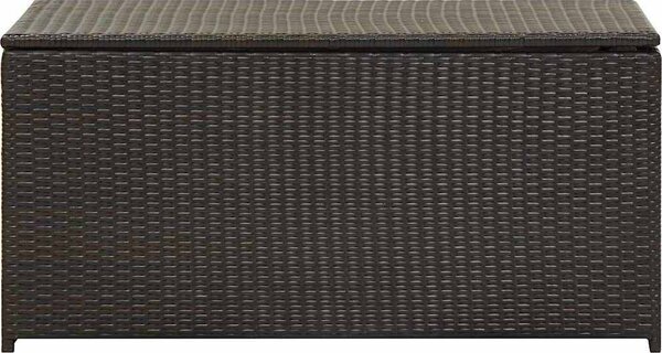 VidaXL Zahradní úložný box z polyratanu 100 x 50 x 50 cm [46471] Barva: Šedá