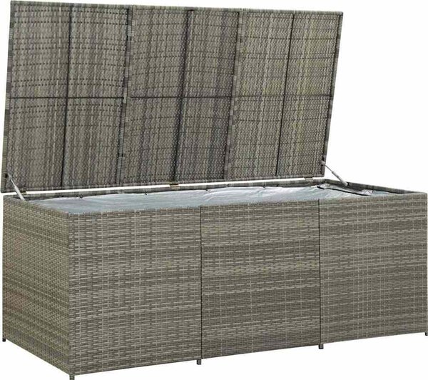 VidaXL Zahradní úložný box polyratan 180 x 90 x 70 cm [46478] Barva: Hnědá