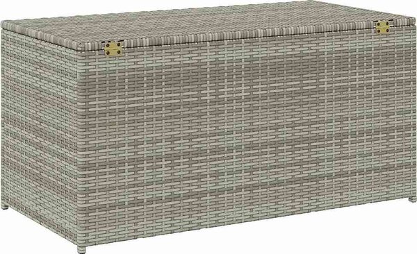 VidaXL Zahradní úložný box z polyratanu 100 x 50 x 50 cm [46471] Barva: Šedá