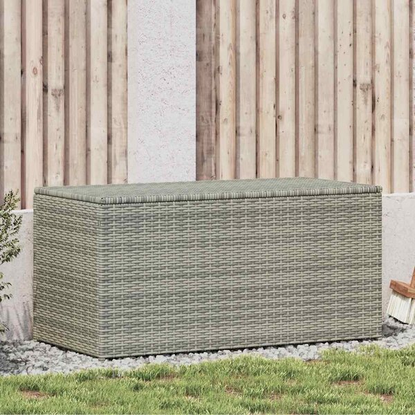 VidaXL Zahradní úložný box z polyratanu 100 x 50 x 50 cm [46471] Barva: Šedá