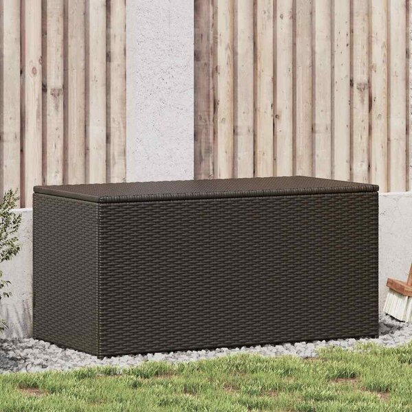 VidaXL Zahradní úložný box z polyratanu 100 x 50 x 50 cm [46471] Barva: Šedá