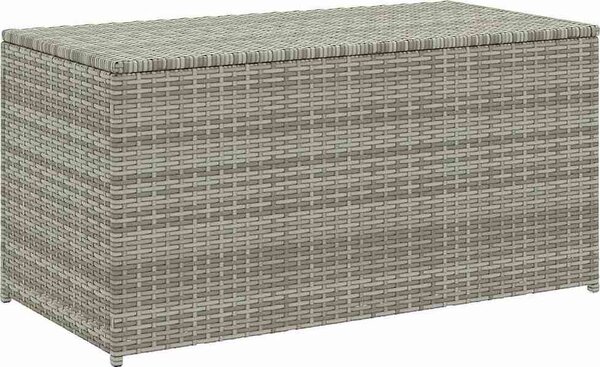 VidaXL Zahradní úložný box z polyratanu 100 x 50 x 50 cm [46471] Barva: Šedá