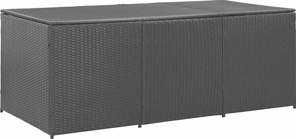 VidaXL Zahradní úložný box polyratan 180 x 90 x 70 cm [46478] Barva: Hnědá