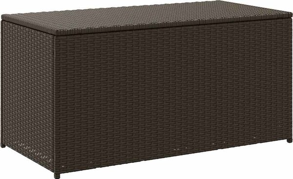 VidaXL Zahradní úložný box z polyratanu 100 x 50 x 50 cm [46471] Barva: Šedá