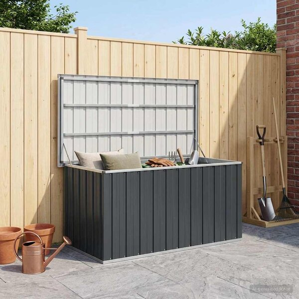 VidaXL Zahradní úložný box 129 x 67 x 65 cm [46263] Barva: Šedá