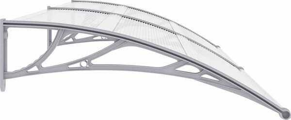 VidaXL Vchodová stříška 240 x 75 cm polykarbonát [144826] Barva: Černá