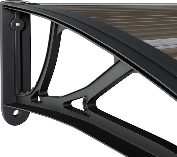 VidaXL Vchodová stříška 240 x 75 cm polykarbonát [144826] Barva: Černá