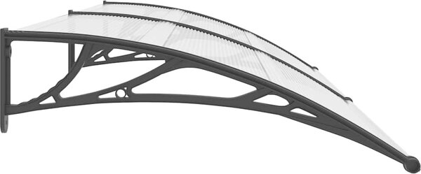 VidaXL Vchodová stříška 240 x 75 cm polykarbonát [144826] Barva: Černá