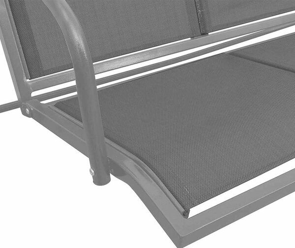 VidaXL Zahradní houpačka 170 cm textilen a ocel [41421] Barva: Černá