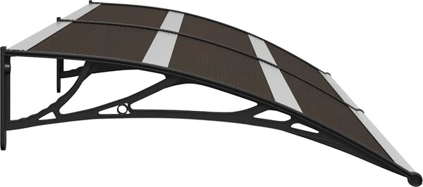 VidaXL Vchodová stříška 240 x 75 cm polykarbonát [144826] Barva: Černá
