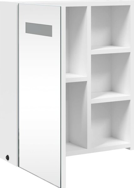 VidaXL Koupelnová zrcadlová skříňka s LED osvětlením 45x13x52 cm [357968] Barva: Černá