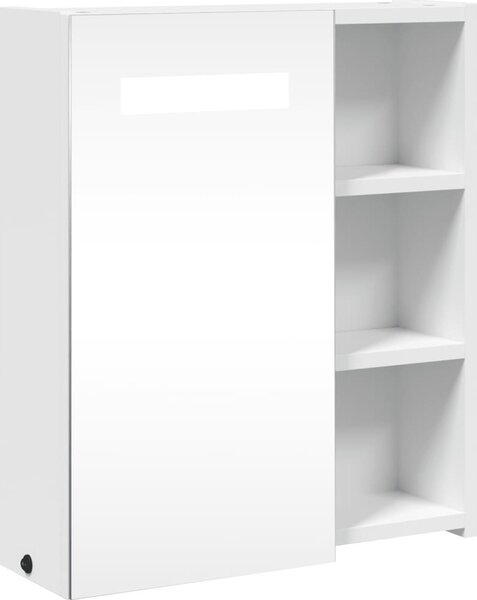 VidaXL Koupelnová zrcadlová skříňka s LED osvětlením 45x13x52 cm [357968] Barva: Černá