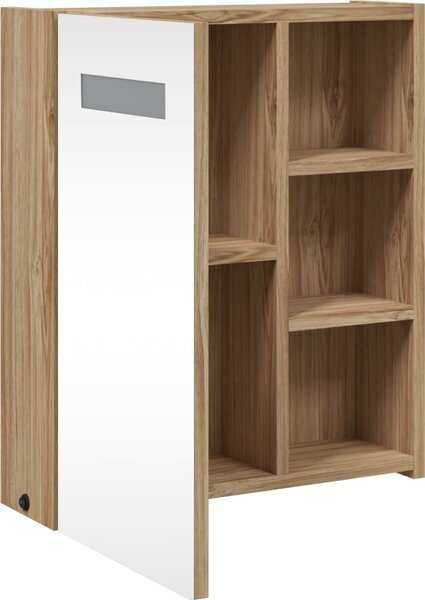 VidaXL Koupelnová zrcadlová skříňka s LED osvětlením 45x13x52 cm [357968] Barva: Černá