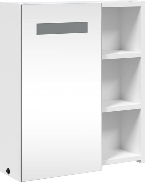 VidaXL Koupelnová zrcadlová skříňka s LED osvětlením 45x13x52 cm [357968] Barva: Černá