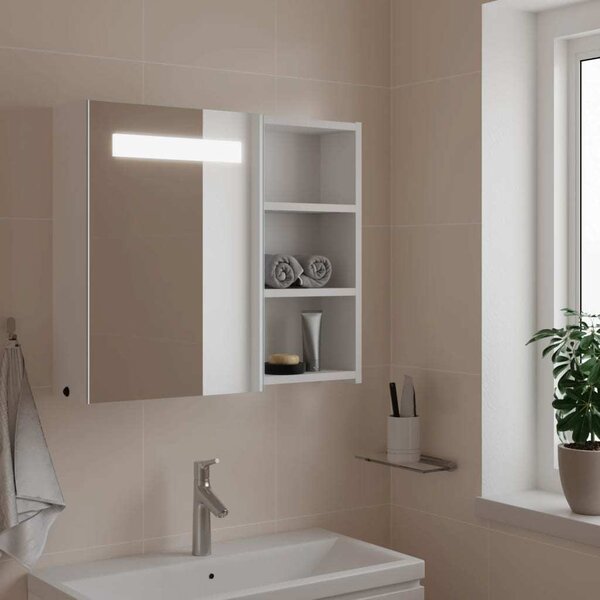 VidaXL Koupelnová zrcadlová skříňka s LED osvětlením 60x13x52 cm [357971] Barva: dub