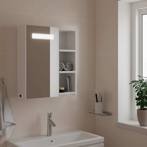 VidaXL Koupelnová zrcadlová skříňka s LED osvětlením 45x13x52 cm [357968] Barva: Černá