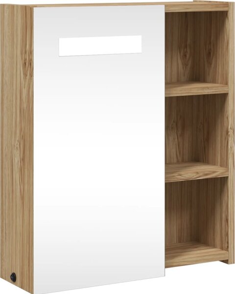 VidaXL Koupelnová zrcadlová skříňka s LED osvětlením 45x13x52 cm [357968] Barva: Černá