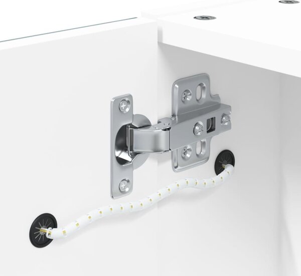 VidaXL Koupelnová zrcadlová skříňka s LED osvětlením 60x13x52 cm [357971] Barva: Černá