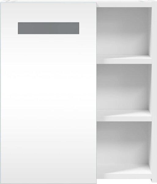 VidaXL Koupelnová zrcadlová skříňka s LED osvětlením 45x13x52 cm [357968] Barva: Černá