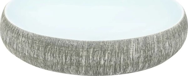 VidaXL Umyvadlo na desku oválné 59 x 40 x 15 cm keramika [155093] Barva: Hnědá