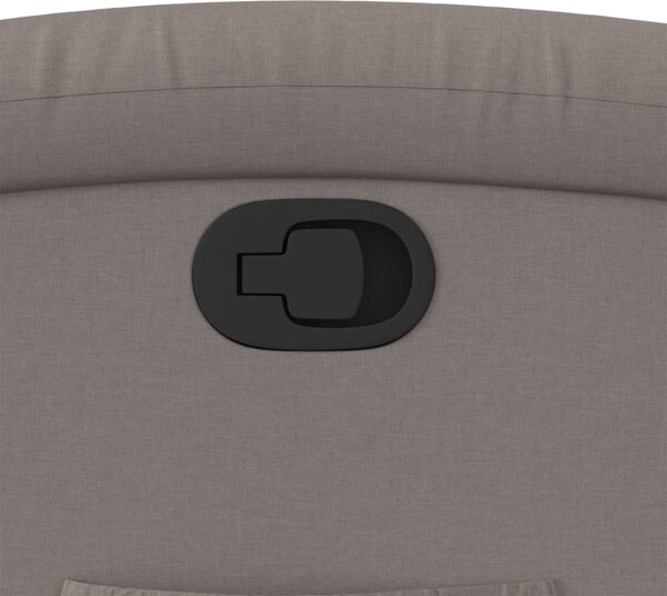 VidaXL Polohovací křeslo textil [371735] Barva: Hnědá