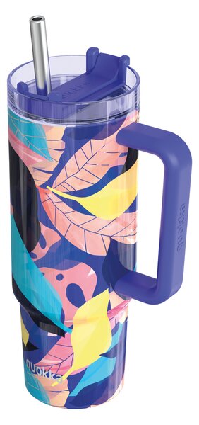 Termohrnek Vibe s brčkem, 880ml, Quokka, midnight forest