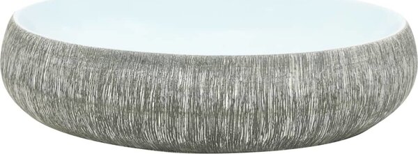 VidaXL Umyvadlo na desku oválné 59 x 40 x 15 cm keramika [155093] Barva: Hnědá