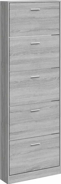 VidaXL Botník 59 x 17 x 169 cm kompozitní dřevo [241241] Barva: Černá