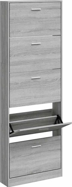 VidaXL Botník 59 x 17 x 169 cm kompozitní dřevo [241241] Barva: Černá