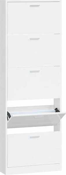 VidaXL Botník 59 x 17 x 169 cm kompozitní dřevo [241241] Barva: Černá