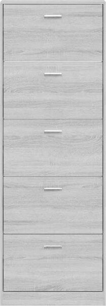 VidaXL Botník 59 x 17 x 169 cm kompozitní dřevo [241241] Barva: Černá