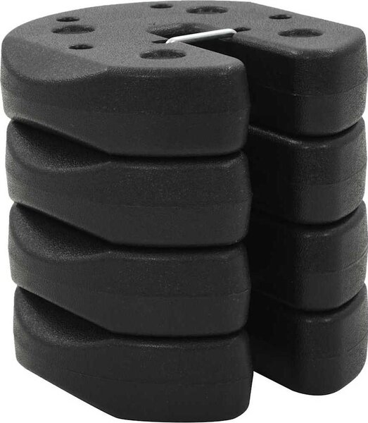 VidaXL Závaží pro party stan 4 ks černá 220 x 50 mm betonová [45210]
