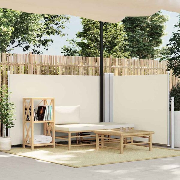 VidaXL Zatahovací boční markýza / zástěna 120 x 600 cm [48452] Barva: krémová