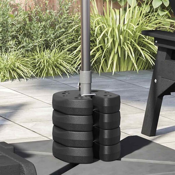 VidaXL Závaží pro party stan 4 ks černá 220 x 50 mm betonová [45210]