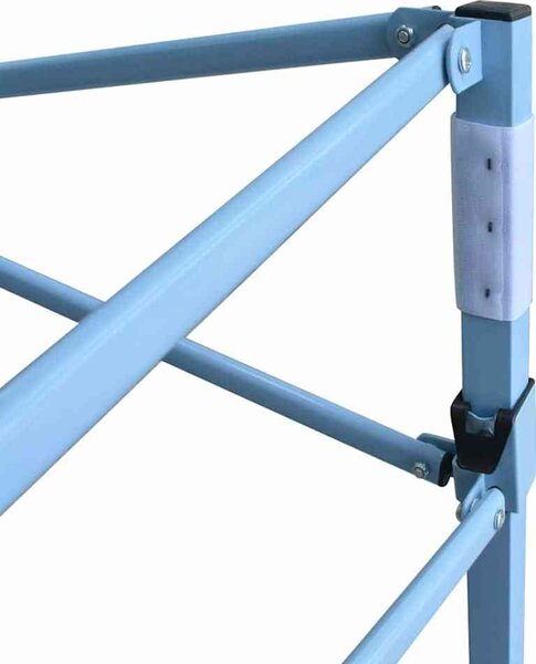 VidaXL Rozkládací stan nůžkový se 4 bočnicemi 3 x 4,5 m [42512] Barva: Modrá