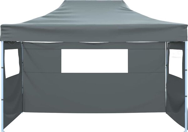 VidaXL Skládací stan se 3 stěnami 3 x 4,5 m [44973] Barva: antracitová
