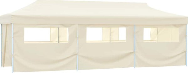 VidaXL Skládací nůžkový stan s 8 bočními stěnami 870x291x315 cm [44976] Barva: Modrá
